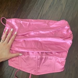 Pink Silk Pacsun Top
